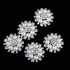 Artibetter 10pcs Pearl Rhinestone Flower Buttons Faux Pearl Button Embellishment Accessory Bags Shoes Dress and DIY Craft (Silver)...