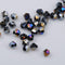 DIY 4mm 1000Pcs Bulk Faceted Bicone Crystal Glass Beads with Container Box Beads for Making Jewelry (Black)...