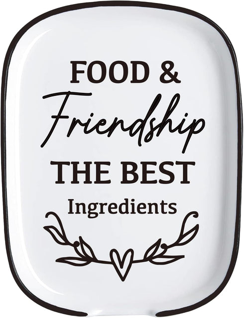 Ceramic Spoon Rest for Kitchen Stove Top Counter, Funny Friendship Heat Resistant Spoon Holder, Kitchen Cute Decor, Ideal Gift for Cooking Lovers,...