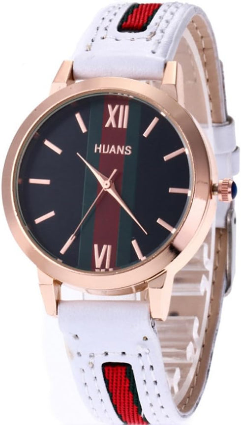 CdyBox Wholesale 5 Pack PU Leather Watch Analog Quartz Wristwatches for Women Men Lady Teen Girl...