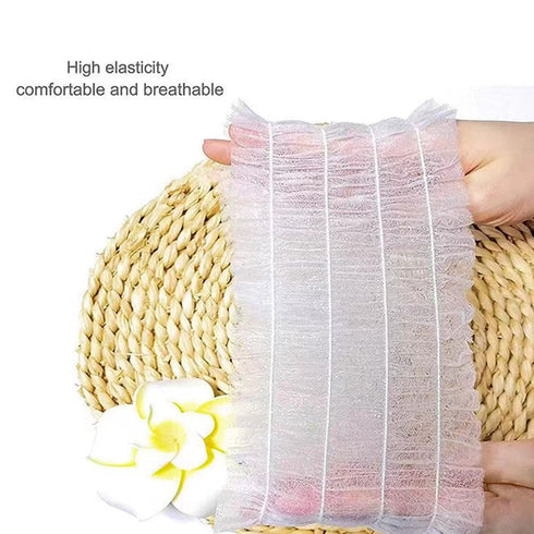 100 Pieces Disposable Headbands Spa Stretchable Headband Skincare Headbands for Women Soft Non Woven Facial Spa Head Bands White...