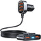 5-in-1 Car USB Charger Multi Port, 12V Car Phone Charger Adapter for Multiple Devices, Car Cigarette Lighter USB Charger with 5FT Extension Cable ...