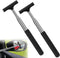 2 Pcs Car Mirror Wiper, 38.6in Handle Car Side Mirror Squeegee, Car Mirror Squeegee, Side Mirror Squeegee, Mini Squeegee for Rainy Foggy Weather...