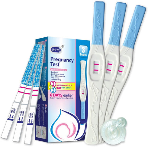DAVID Pregnancy Test Early Detection HCG Test for Fertility Women, Over 99% Accurate and Reliable Results, Pruebas De Embarazo 6 Days Before Misse...