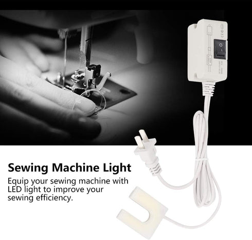 LED Sewing Machine Light U-Shaped Energy Saving Sewing Working Table Light US Plug 110V-250V for Worktable Lathe Drilling Machine Milling Machine...