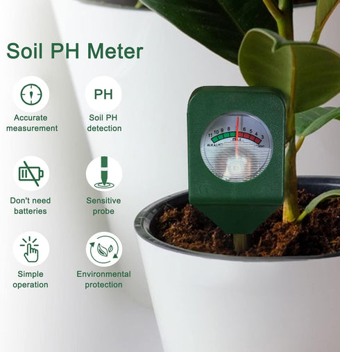 Soil Meter, Soil Tester Portable Single Needle High Sensitivity Probe Soil Sensor for Garden Lawn Farm Plants Care...