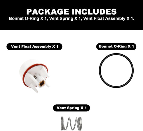 for Watts 800M4 1/2" & 3/4" Vent Float Repair Kit - Freeze Resistant, Fits 0887725 887725 RK 800M4-FR-V...