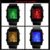 FANMIS Men's Waterproof Rectangle Dial Analog Digital Wrist Watch with Five LED Backlight Color Black...