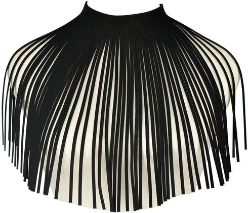 Tassel Bib Necklaces Long Velvet Fringe Choker African Chunky Necklace Jewelry for Women Teen Girls Party Beach...