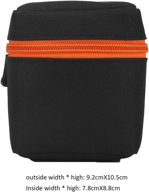 GOWENIC Camera Lens Case,Camera Lens Bag Pouch,Padded Thick Camera Lens Bag Shockproof Protective Pouch Case,Camera Lens Protector for DSLR Camera...