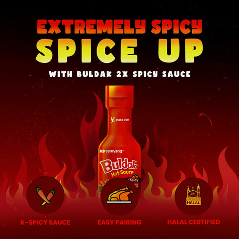 Samyang 2XBuldak Korean Spicy Hot Chicken Flavor Sauce 7oz (Pack of 1)...