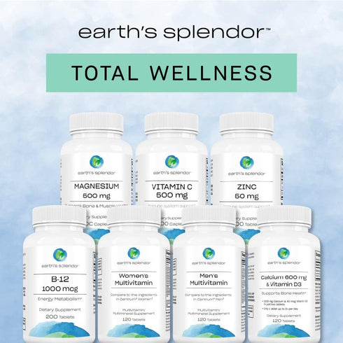 Earth's Splendor Women's Multivitamin, Overall Wellness Support, Multimineral Supplements, Helps Support Metabolism, Vitamin B12, Vitamin A, C, D,...