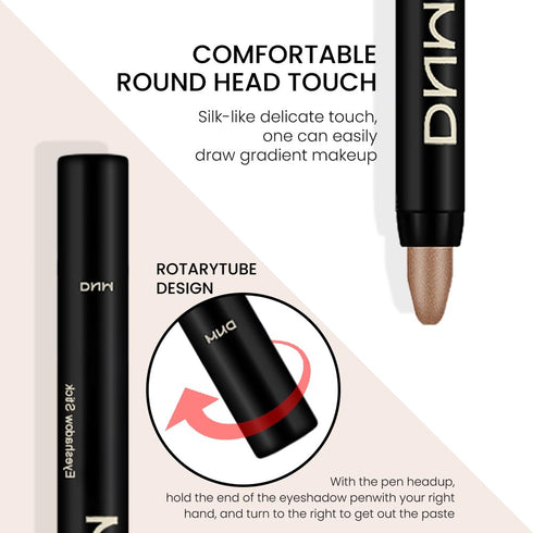 evpct 8Pcs Cream Eye Shadow Brightener Sticks Set for Eyes, Champagne Pearl Taupe Bronze Cocoa Stone Putty Smoky Amethyst Shimmer Matte Pencil Eye...