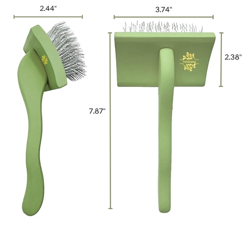 Dog Slicker Brush for Goldendoodle Labradoodle Poodle, Professional Gromming Dematting Slicker Brush, Soft Long Stainless Steel Pins, Coat Slicker...