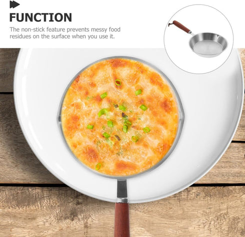 Hemoton Mini Stainless Steel Fry Pan Nonstick Frying Pan Skillet, 5.4 Inch Cooking Surface Nonstick Skillet Use in the Oven, on the Stove, on the ...