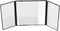 Home-X Large Car Vanity Mirror with Trifold Design, Travel Accessories for Car, Foldable Vanity, Makeup Travel Vanity, Strap-On Car Mirror, 12" L ...
