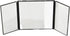Home-X Large Car Vanity Mirror with Trifold Design, Travel Accessories for Car, Foldable Vanity, Makeup Travel Vanity, Strap-On Car Mirror, 12" L ...