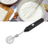 Electric Handheld Egg Beater, Round Head Electric Milk Frother Coffee Blender Milkshake Blender Foamer Battery Powered Whisk Balloon Mixer for Hom...