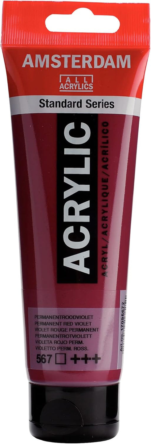 Amsterdam Standard Series Acrylic Tube 120ml Permanent Red Violet 567 (17095672)...