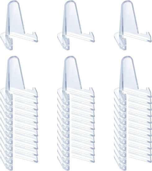 36 PCS Acrylic Display Holder Clear Display Easel Stands for Coins Capsules Phone Medals Stones Cards (Medium)...