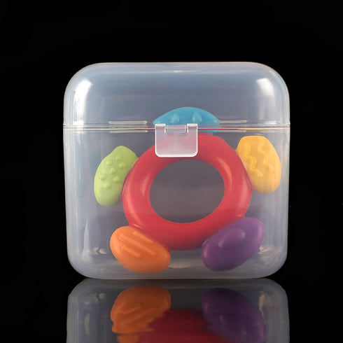 Accmor Pacifier Case, Pacifier Container Can Storage 2 Pacifiers, Baby Pacifier Holder Case for Travel, BPA Free,Transparent,2 Pack...
