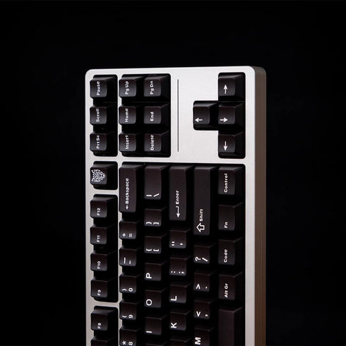 114 Keys PBT Doubleshot WOB Keycaps Cherry Profile Black Keycap Set Fit for 61/64/87 Cherry Mx Switches Mechanical Keyboard...