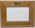 Custom Best Dog Ever - Laser Engraved Natural Alder Wood Hanging/Tabletop Wooden Picture Photo Frame - Add Your Dogs Name (4x6-inch Horizontal)...