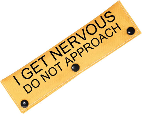 Dot Not Approach Nervous Dog Leash Sleeve Shy Rescue Leash Wrap Nervous Shy Dog Gift (I get Nervous Sleeve)...