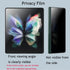 (1 SET 2 PCS) Privacy Screen Protector Designed for Galaxy Z Fold 3, 1PCS Outside(Front) +1PCS Inner Anti-Spy Soft Anti-peeping Film (Matte Anti-s...