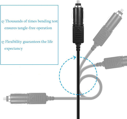 12 Volt Car Vehicle Lighter Adapter Compatible with Medela Freestyle Charger, Pump-in-Style Advanced, Spectra S1, S2, 9Plus, Symphony Replacement ...