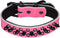 Adjustable Genuine Leather Spiked Studded Dog Collars for Small Medium Large Pets/Pit Bull/Bulldog/Pugs/Husky (L, Hot Pink1)...