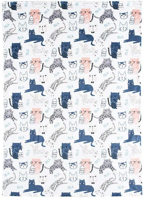 Unisex Lightweight Comfortable Super Soft Plush Minky Baby Blanket in 30x40, Newborn Receiving CAT Baby boy Girl Blankets with Dotted Backing, Tod...