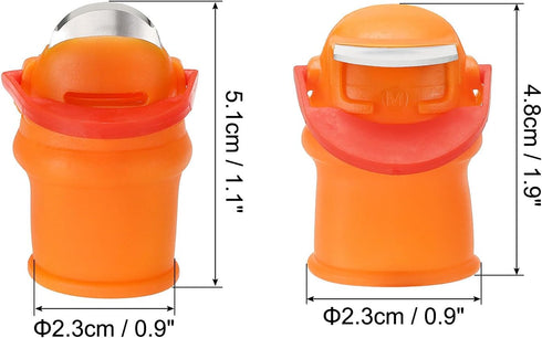 PATIKIL Small 2 Style Gardening Thumb Knife Set, 18Pcs Silicone Thumb Cutter Finger Cover Garden Trim Tool for Picking Fruit Vegetable, Orange...