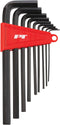 Performance Tool W1394 Heat Treated Alloy Steel Long Shank Hex Key Set with Storage Holder, Metric Sizes: 15mm to 10mm...