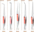 TOWOT Industrial Tweezers Cross Lock Fiber Grip Wood Handle Soldering Tweezer, Precision Pick-Up Tool Straight Electronics Precision Tweezers...