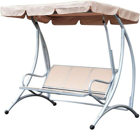Windproof Porch Swing Canopy Top Cover Waterproof Non- Swing Cover Sunshade Swing Seat Top Cover Protector for Outdoor Garden Patio (2#)...