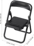 12pcs Mini Foldable Chairs Dollhouse Mini Stand Model Chair Desk Phone Stand for Dollhouse Decoration...