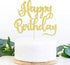 happy birthday Cake Topper, Happy Birthday Cake Bunting Decor,Birthday Party Decoration Supplies?Photo Booth Props (Gold)...