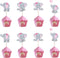 48pcs Pink Elephant Cupcake Toppers, Double Sided It's A Girl Picks, Cake Decorations for Elephant Theme Birthday Baby Shower Little Peanut Party ...