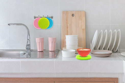 Silicone Sponge (3 Pack) - Food Grade Reusable Sponges for Dishes - Dishwasher Safe, Heat Resistant and BPA Free - Double Sided Silicon Brush - Di...