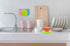 Silicone Sponge (3 Pack) - Food Grade Reusable Sponges for Dishes - Dishwasher Safe, Heat Resistant and BPA Free - Double Sided Silicon Brush - Di...