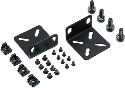 Rack Mount Kit Universal 1U Rack Ears with Adjustable Holes Distance, Compatible for Most Cisco, NETGEAR,Dell, D-Link, Linksys, TRENDnet and Buffa...