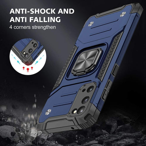 for Samsung S20 FE Case, Galaxy S20 FE 5G Case with Screen Protector: Military Grade 360° Rotatable Kickstand Shockproof Protective Cases for - Sa...
