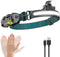 Headlamp Rechargeable, Headlamp Flashlight with Motion Sensor, 1000 Lumen 230° Wide Beam LED Headlamp, 6 Modes Lightweight Waterproof Head Lamp fo...