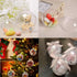 20 Pack Clear Plastic Fillable Ornament Ball,Sweetfamily DIY Christmas Decorations Tree Balls Baubles Craft Transparent Ball Gifts for Christmas,W...