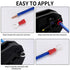 200 Pcs Mixed Quick Disconnect Electrical Ring Terminals, Insulated O Ring Crimp Terminals Connectors, Electrical Wire Crimp Terminals Connectors ...
