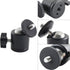EXMAX 360 Degree Aluminum Alloy Body Rotating Swivel Mini Tripod Ball Head with 1/4" Screw Thread Base Mount for Lighter DSLR Camera Camcorder LED...