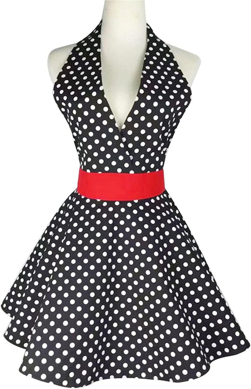 RosieLily Retro Aprons for Women Vintage Apron Kitchen Apron for Cooking Baking BBQ Grilling Sexy Mothers Day Gifts Cute...