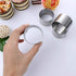 5Pcs Round Cake Rings Mold, 2-Inch Mini Cake & Pastry Ring, Stainless Steel Mousse Dessert Rings Set Cake Cookie Biscuit Cutter Muffin Baking Mold...
