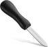 Oyster Shucking Knife, 2.75" New Haven Style Oyster Shucker Clam Knife with Non-Slip Poly Handle, Seafood Opener Seafood Tools (Black)...